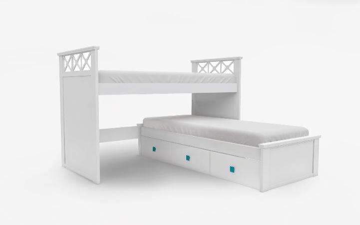 CAMA RINCONERA C/CAJ C/CRUCES VERDE