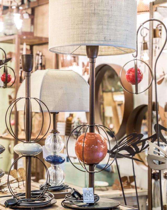 LAMPARA DE MESA 1 JAULA BOCHA