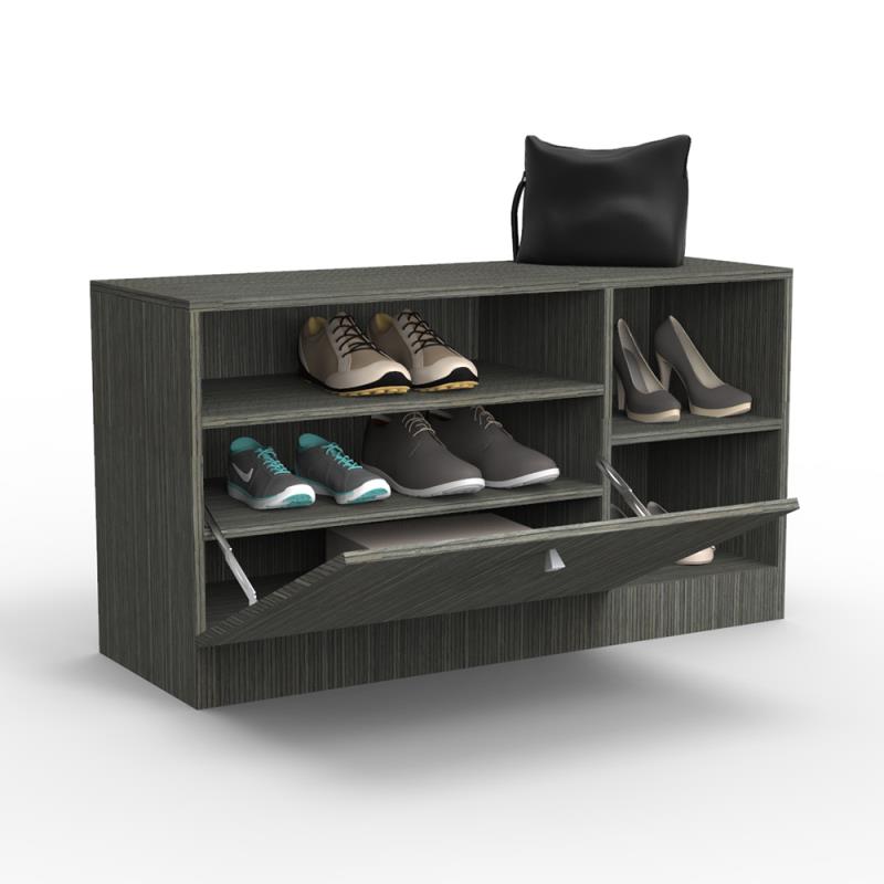 ZAPATERO PIE DE CAMA GRIS