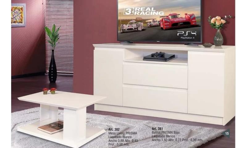 MESA RATONA 88X58 PRISMA BLANCA