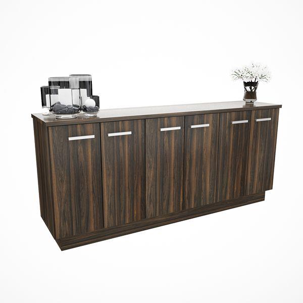 BAHIUT 1.80 6 PUERTAS 2 CAJONES ROBLE T