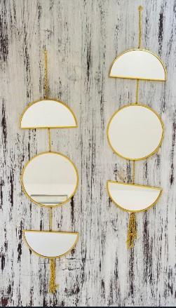 ESPEJO COLGANTE MARRUECOS N°23 ORO