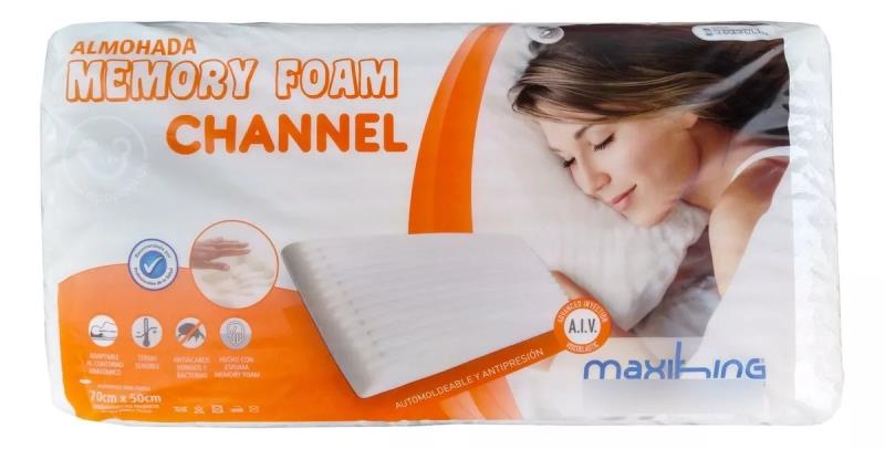 ALMOHADA 70X50 VISCO CHANNEL