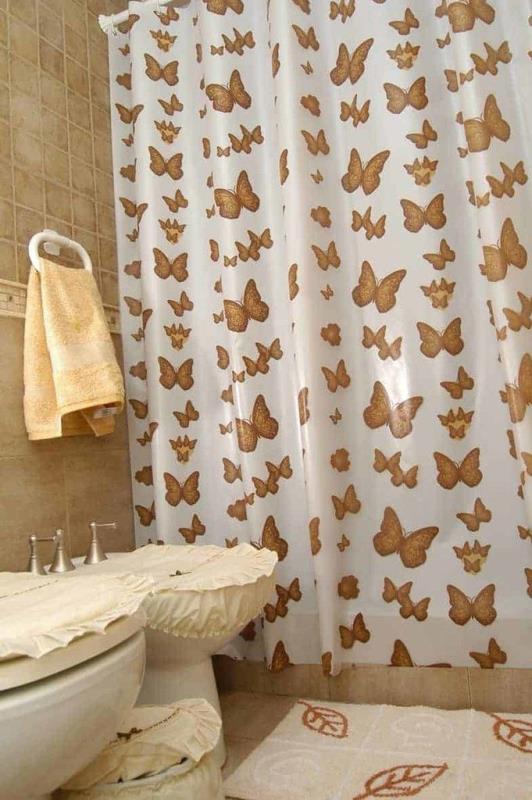 CORTINA DE BAÑO PLASTICA