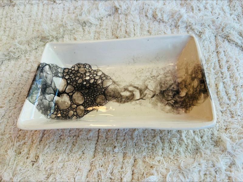 BANDEJA 22CM RECTANGULAR ALTA