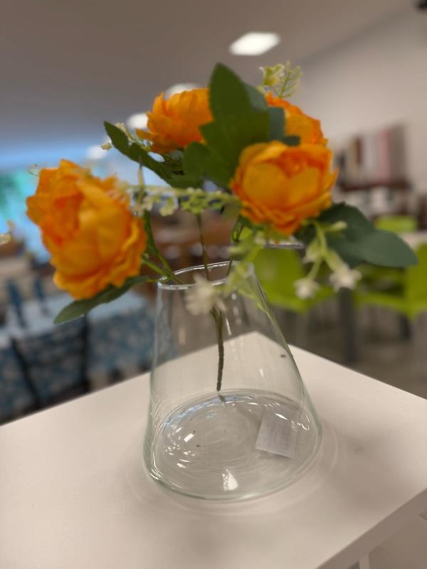 FLORERO VIDRIO CONICO 1LT