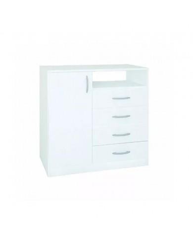 CHIFFONIER 4 CAJ 1 PTA BLANCO PLATINUM
