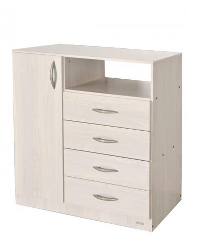 CHIFFONIER 4 CAJ 1 PTA GRIS ANDINO