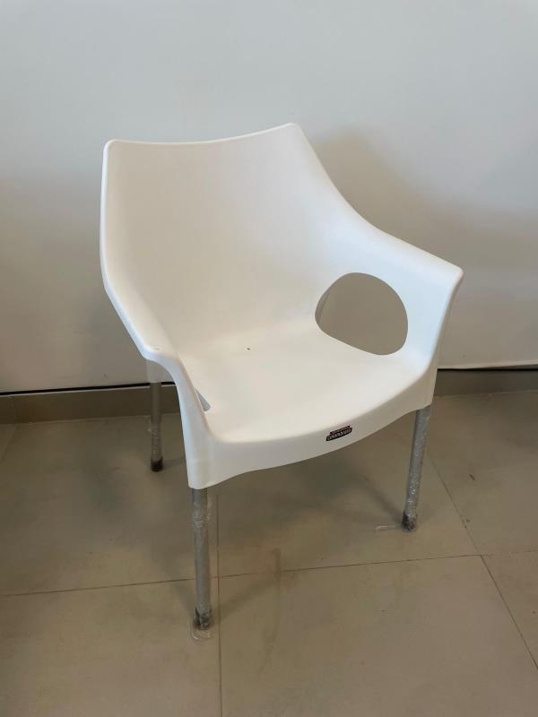 SILLON ROMA PLASTICO BLANCO