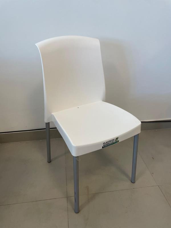 SILLA SOHO PLASTICO BLANCO