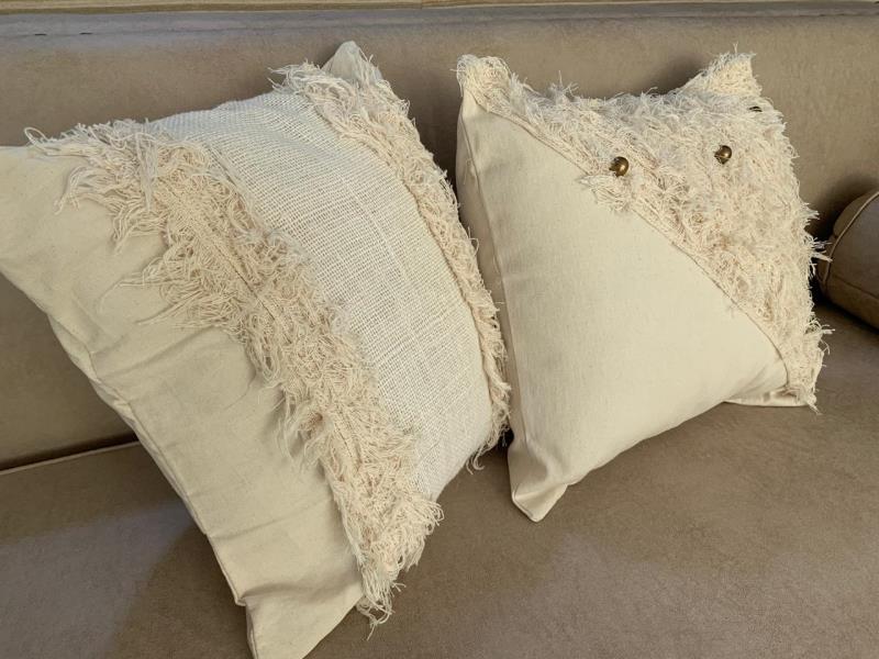 ALMOHADON 40*40 ESTOPA/LIENZO