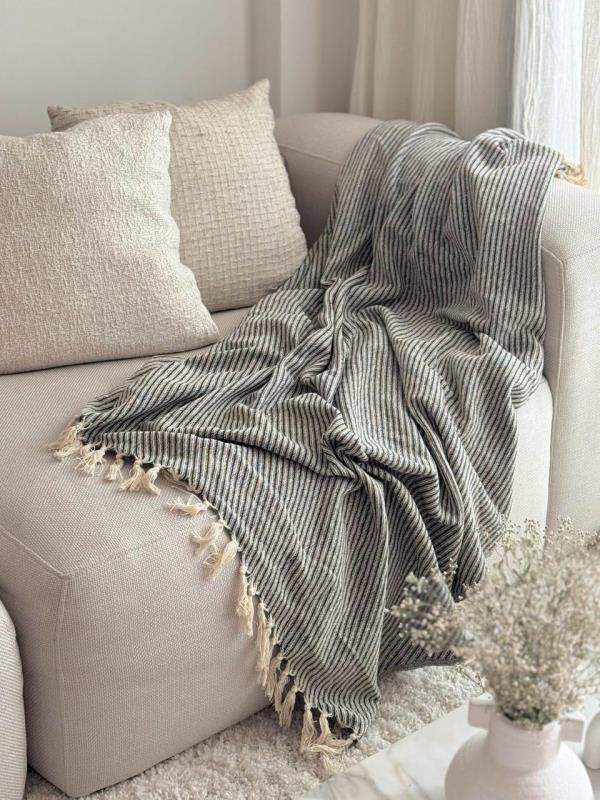 MANTA 1.50X1.25 TEJIDA FLECO HOME