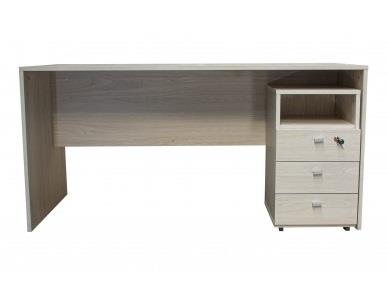 ESCRITORIO 1.50 GRIS C/CAJONERA