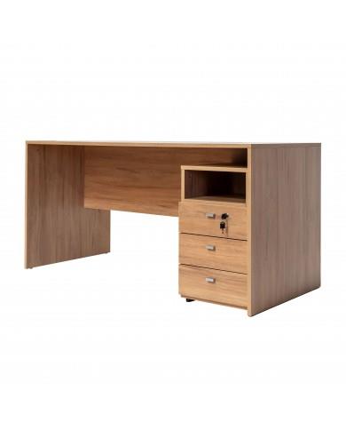 ESCRITORIO 1.50 C/CAJONERA ACACIA PLATINUM