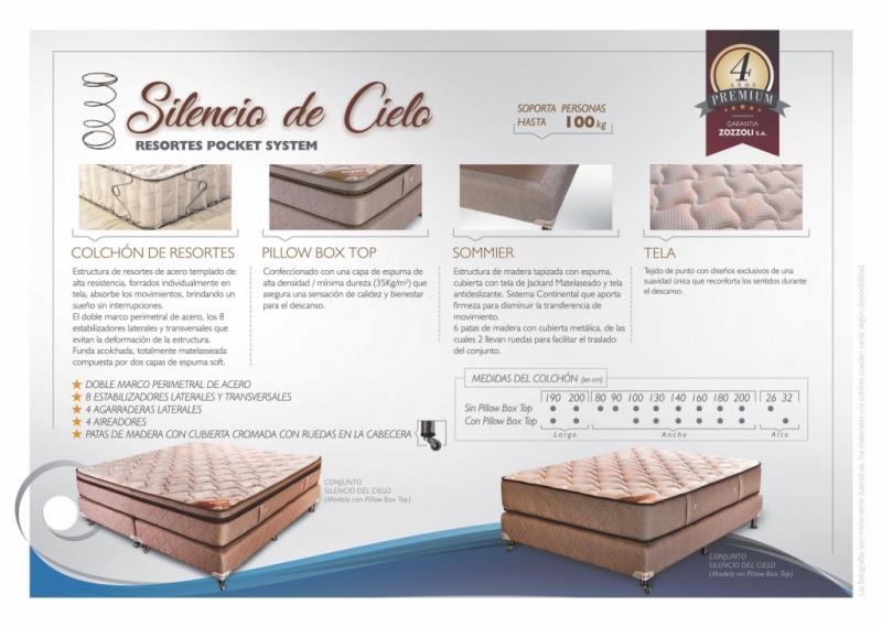 COLCHON 100X30 100KG SILENCIO RESORTES MAXIKING