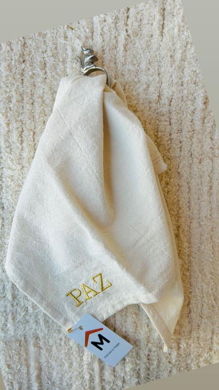 SERVILLETA TUSOR BORDADO X2