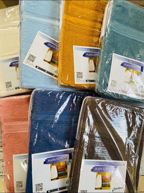 JUEGO DE TOALLAS CASABLANCA PLATA SUPREMA