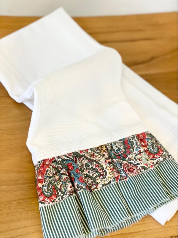 PAÑO FLOWERY AZUL/VERDE