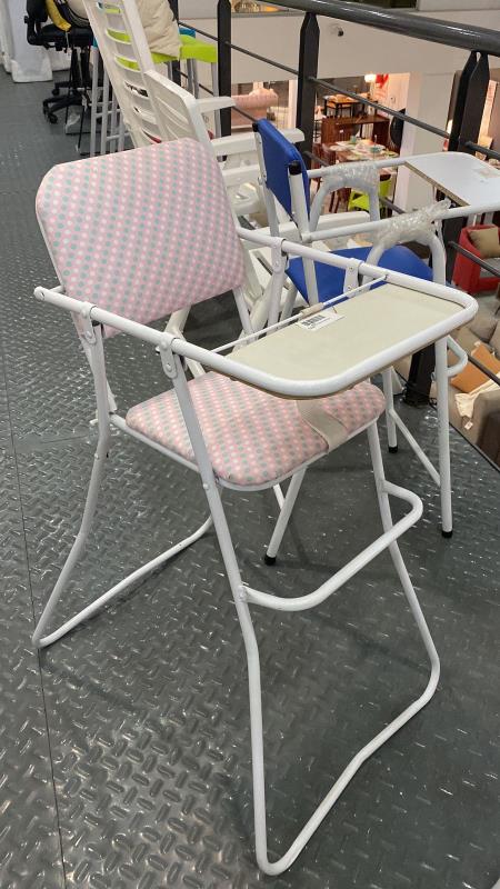 SILLA BEBE PLEGABLE BANDEJA MADERA