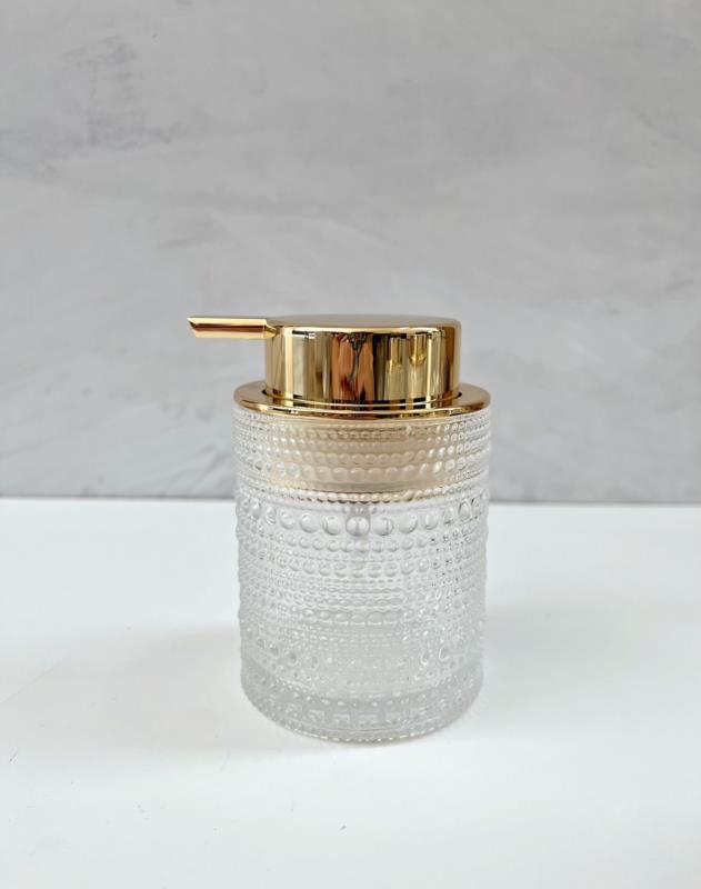 DISPENSER VIDRIO DORADO